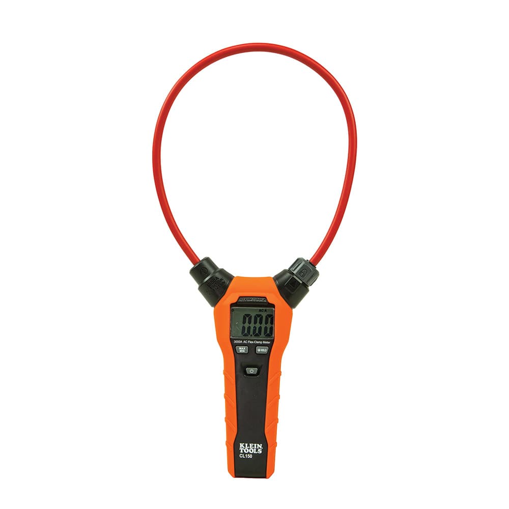 Sonda amperimétrica, probador eléctrico digital de CA con abrazadera flexible de 18 pulgadas